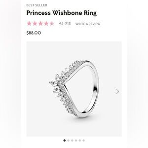 Pandora Wishbone Ring